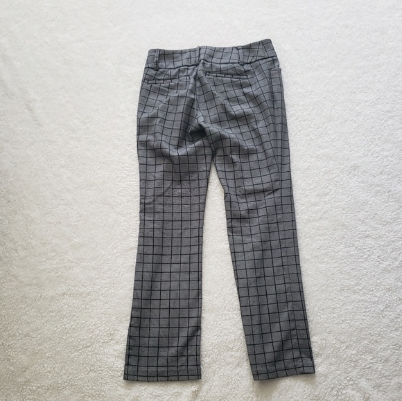 NY&C Windowpane Pattern Trousers - Picture 2 of 3